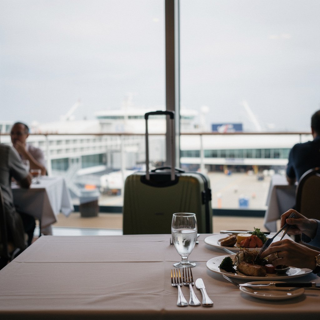 embarkation day quiet lunch