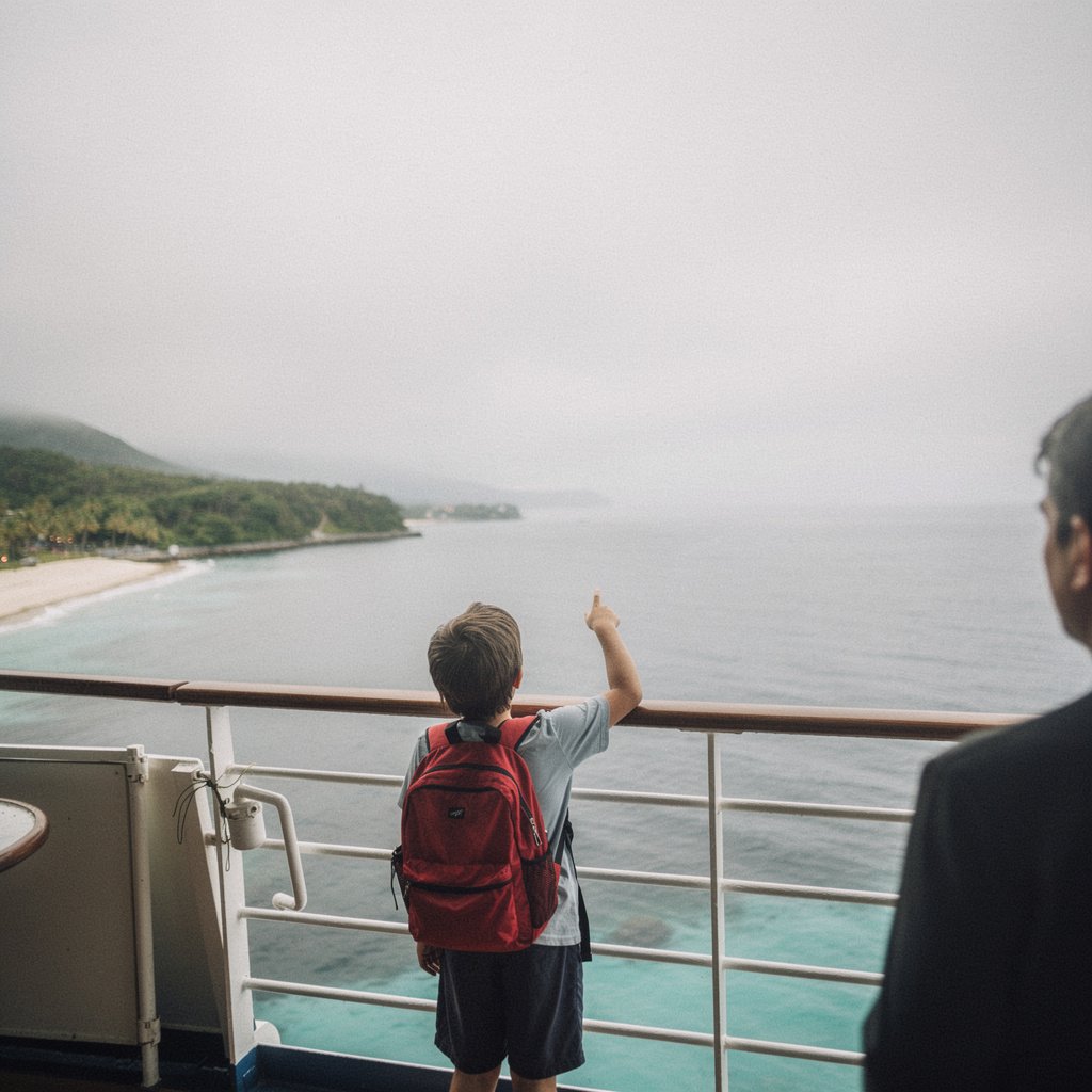 family cruise tips kids at ship rail
