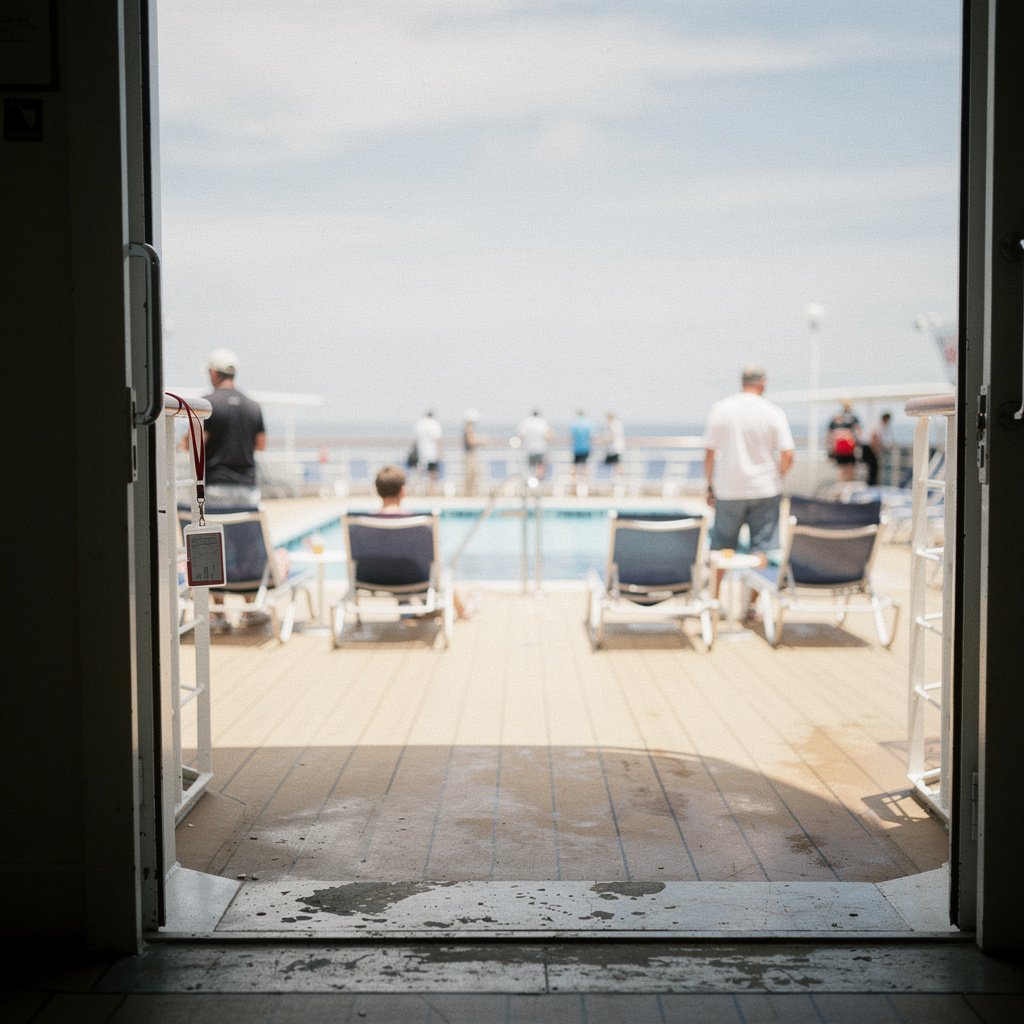 first day on a cruise embarkation deck
